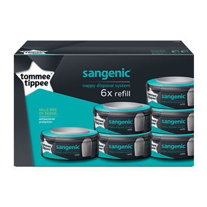 Tommee Tippee Nappy Wrapper Cassette (Refill) - 6 Cassettes/Carton